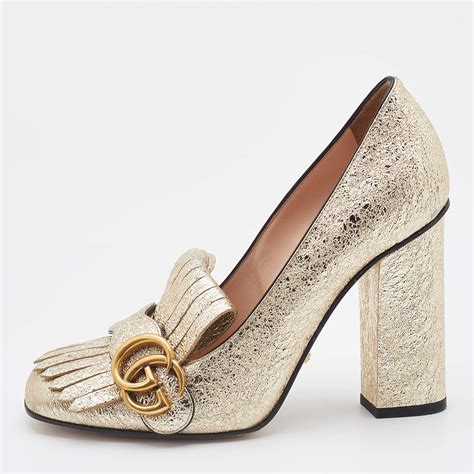 gucci marmont shoes size 5|gucci marmont fringe heels.